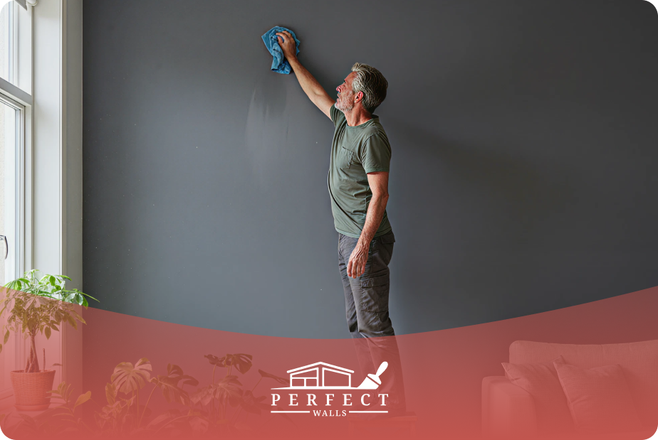 preparing walls for cleaning